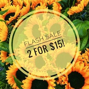 Anything UNDER $50 is 2 for$15 now